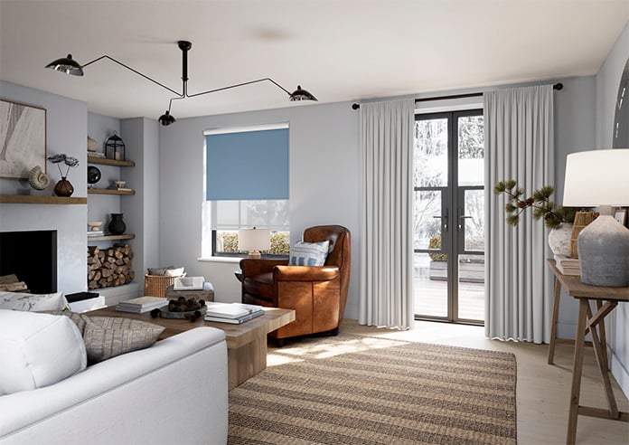 Rimini (Blackout), Bluebell & Optima Tide - Double Roller Blind - Image 6